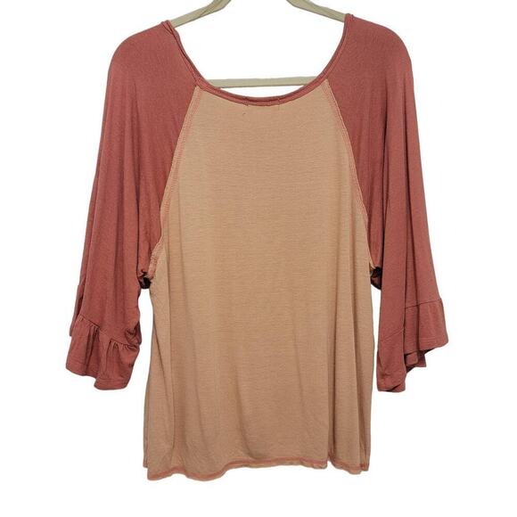 Altar'd State Wild Flower Motel Top Ruffle Sleeve Prairiecore Festival Med 600 - Picture 2 of 14